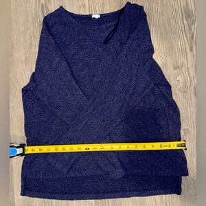 Aerie Deep Blue Crew Neck Sweater